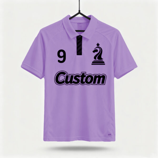 Purple factory direct sales team football suit set sports shirt European Cup fan breathable quick drying training suit team uniform