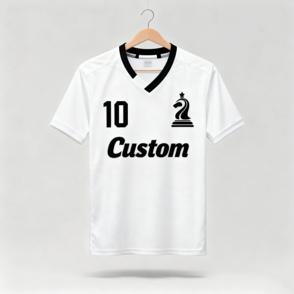 White factory direct sales team football suit set sports shirt European Cup fan breathable quick drying training suit team uniform