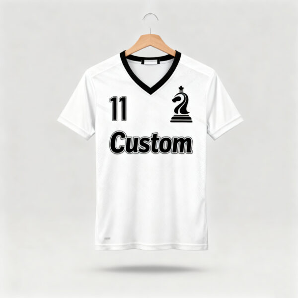 White factory direct sales team football suit set sports shirt European Cup fan breathable quick drying training suit team uniform