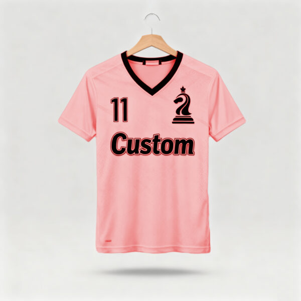Pink factory direct sales team football suit set sports shirt European Cup fan breathable quick drying training suit team uniform