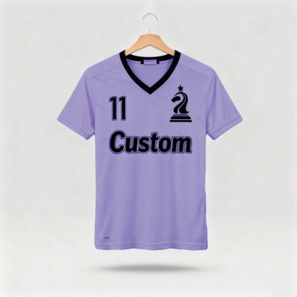 Purple factory direct sales team football suit set sports shirt European Cup fan breathable quick drying training suit team uniform