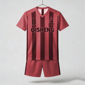 Direct Factory red and pink Color Team Football Jersey Soccer T-shirt Sets Soccer Wear Uniform Maillot