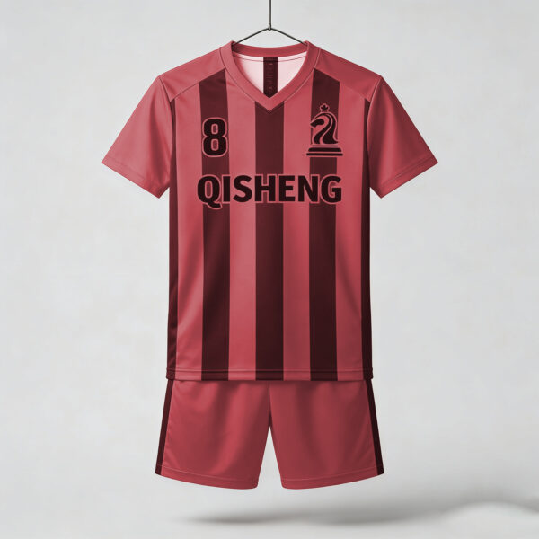 Direct Factory red and pink Color Team Football Jersey Soccer T-shirt Sets Soccer Wear Uniform Maillot