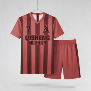 Quality Custom Royal red Color Team Football Jerseys Sets