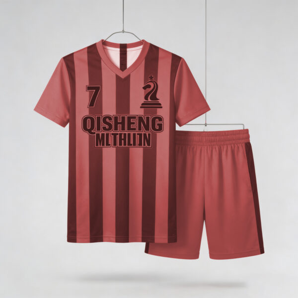 Quality Custom Royal red Color Team Football Jerseys Sets